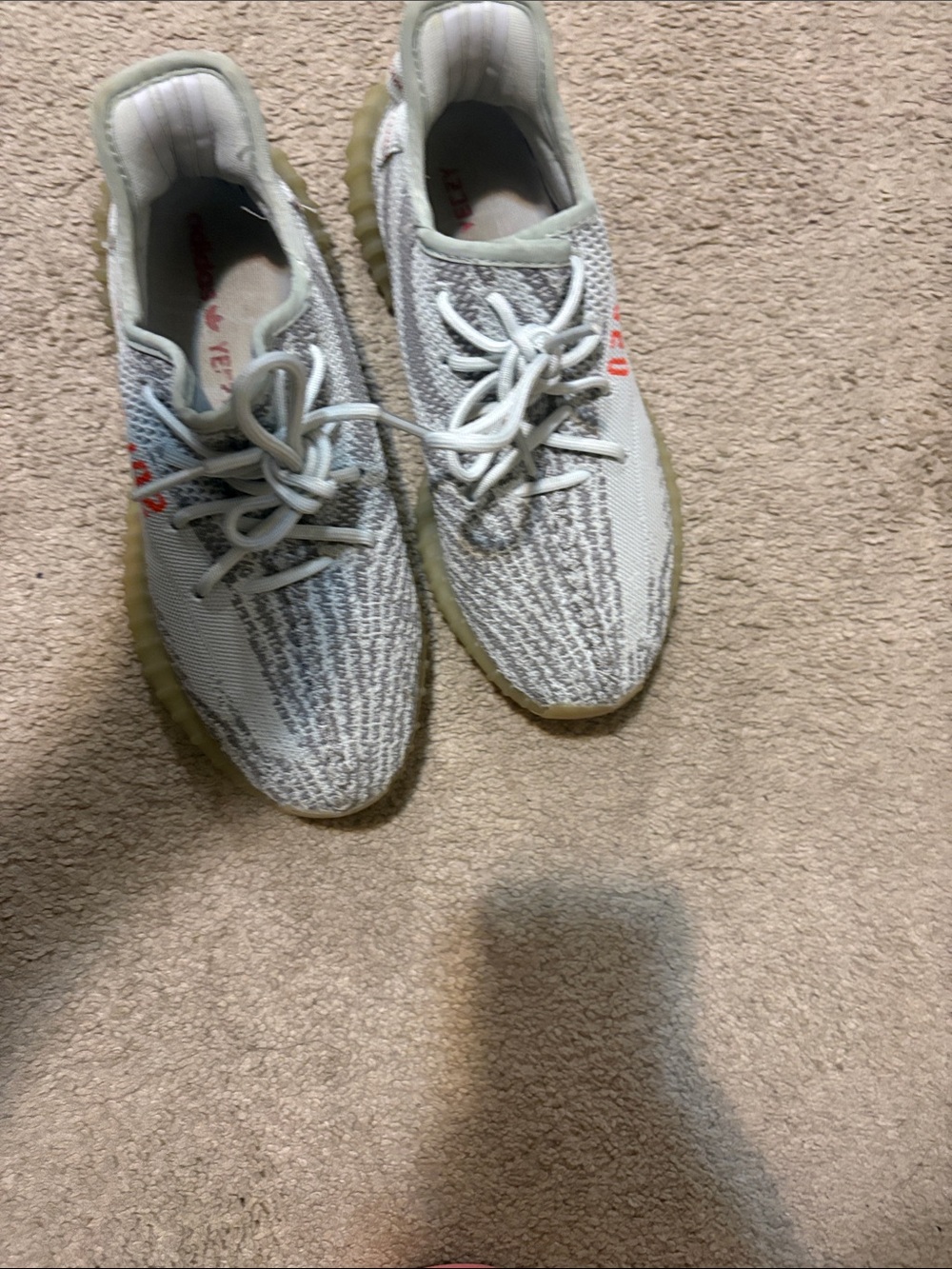 adidas Athletic Shoes Black and Gray with Light Yellow Sole